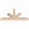 Ekena Millwork Richland Smooth Timber Gable Bracket, Douglas Fir, 72"W x 39"H x 5 1/2"D x 5 1/2"F, 13/12 Pitch GBW072X39X0606RIC00SDF - alternate 3